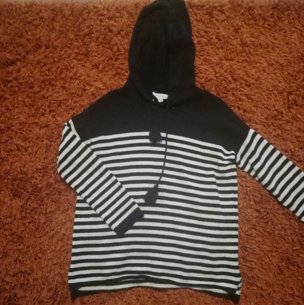 Velvet striped sweater